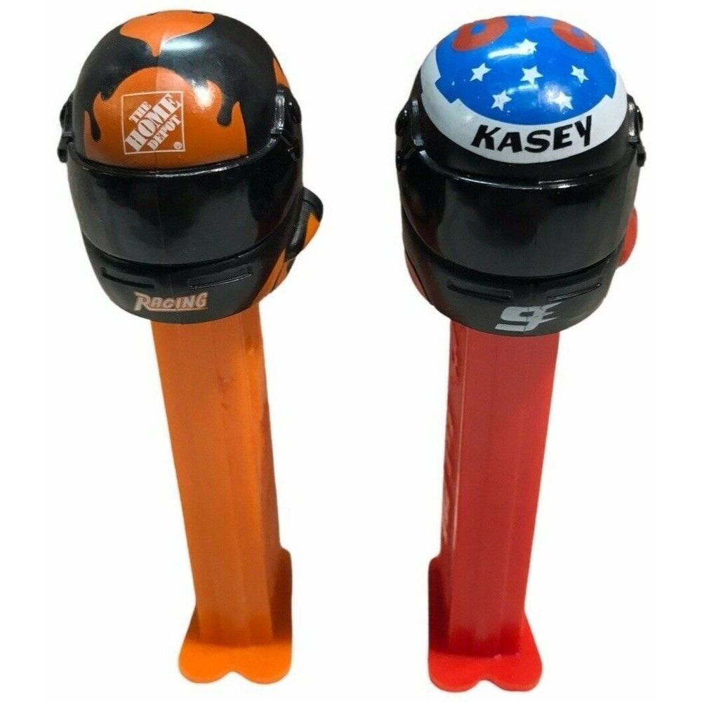 Pez dispensers helmets home depot and‎ Kasey Nascar racing loose retired bikes